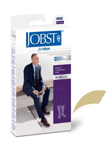 Jobst for Men 30-40 Knee-Hi Khaki Small